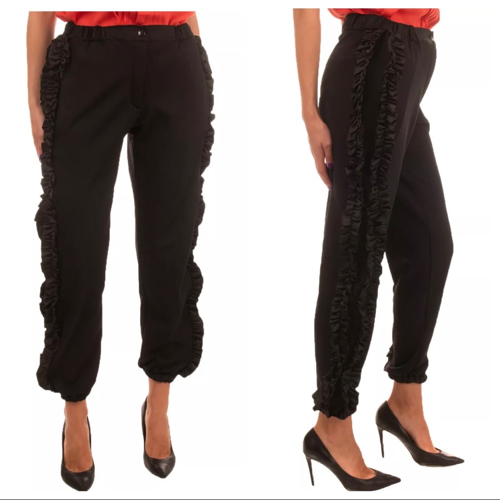 🎉HOST PICK 🎉Satin Ruffle Sides Tracksuit joggers